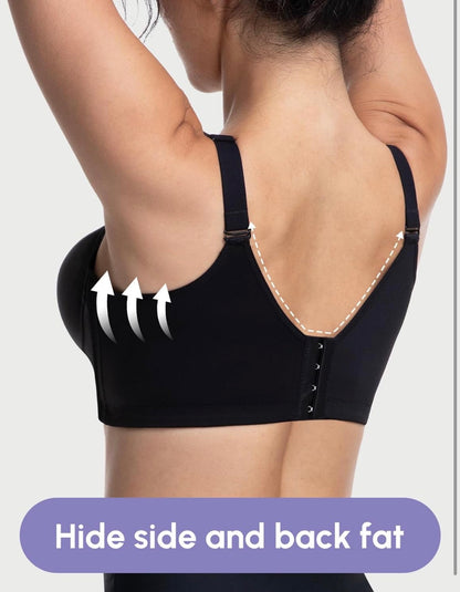 Bra Push Up Mujer sin Varilla – Efecto Aumento +2 Copas, Escote Profundo en V, Espalda Suavizante, Invisible sin Costuras | Wireless Seamless Bra & Edición Limitada – Alta Demanda (zide 36A)