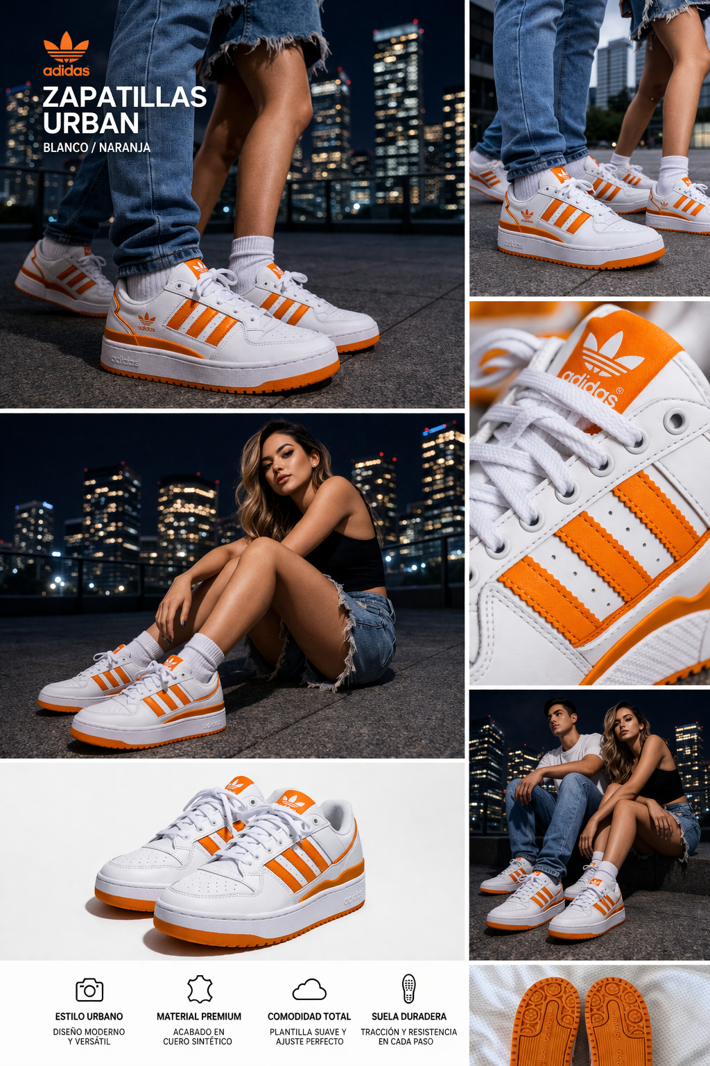 Zapatillas Urbanas Unisex Adidas – Talla Única (Hombre US 8 / Mujer US 9.5)