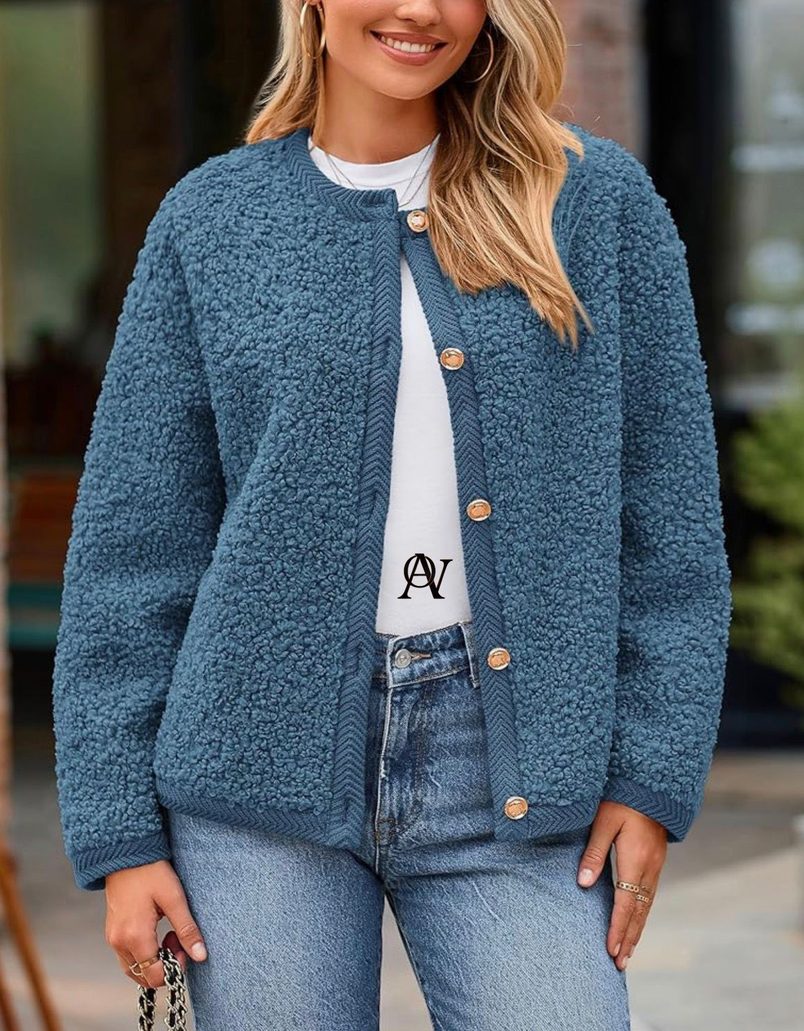 Chaqueta Teddy Elegance para Mujer – Suavidad, Estilo y Calidez en un Diseño Chic